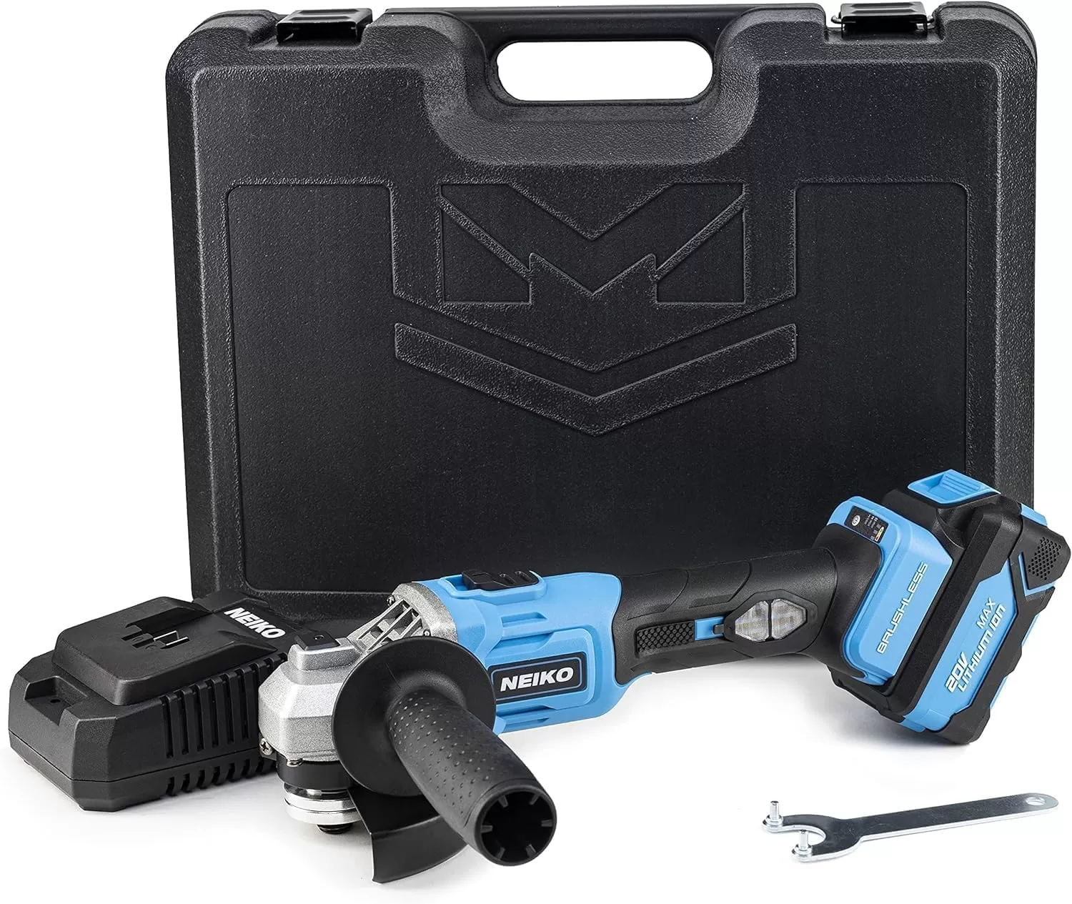 imageNEIKO 10881A Cordless Angle Grinder 4 12Inch Grinder with Variable Speed 20V 40A Liion Rechargeable Battery Powerful 8000 rpm Brushless Motor Grinders Power Tools Cordless Grinder ToolBrushless Angle Grinder
