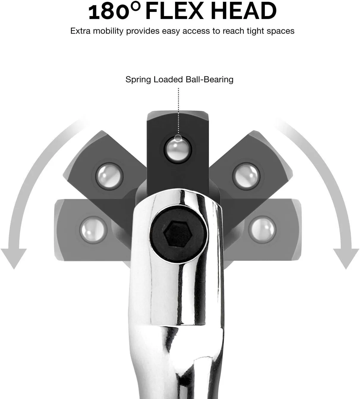 imageNeiko 00200A 12quot Drive Extension Breaker Bar  15quot Length  Rotating Flex Head  CRV Steel38 Drive