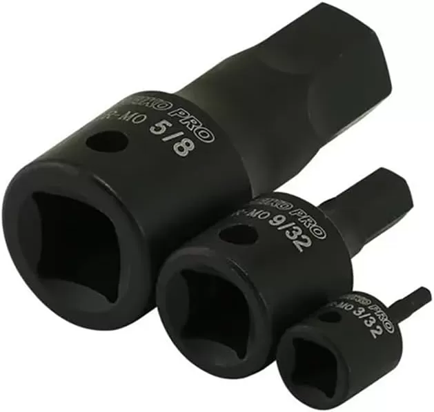 imageNeiko 01136B 12Inch Drive Allen Hex Impact Socket Set Metric 6 mm  19 mm CrMo 8PieceSAE