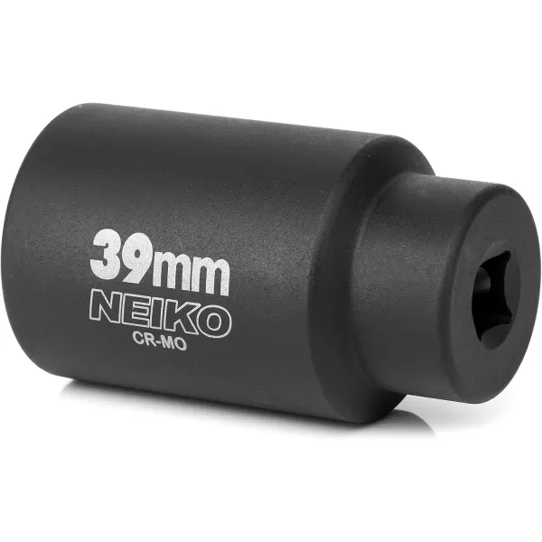 imageNEIKO 02522A 30mm Socket  12 Drive Deep Impact Socket  Spindle ampamp Axle Nut Socket  12 Point Chrome Molybdenum CrMo Deep Well Hub  Triple Square  Axle Shaft Nut Remover39 MM