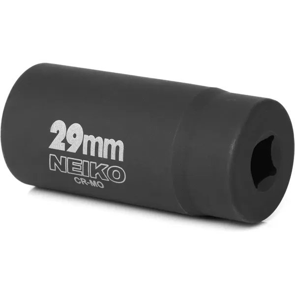 imageNEIKO 02522A 30mm Socket  12 Drive Deep Impact Socket  Spindle ampamp Axle Nut Socket  12 Point Chrome Molybdenum CrMo Deep Well Hub  Triple Square  Axle Shaft Nut Remover29 MM
