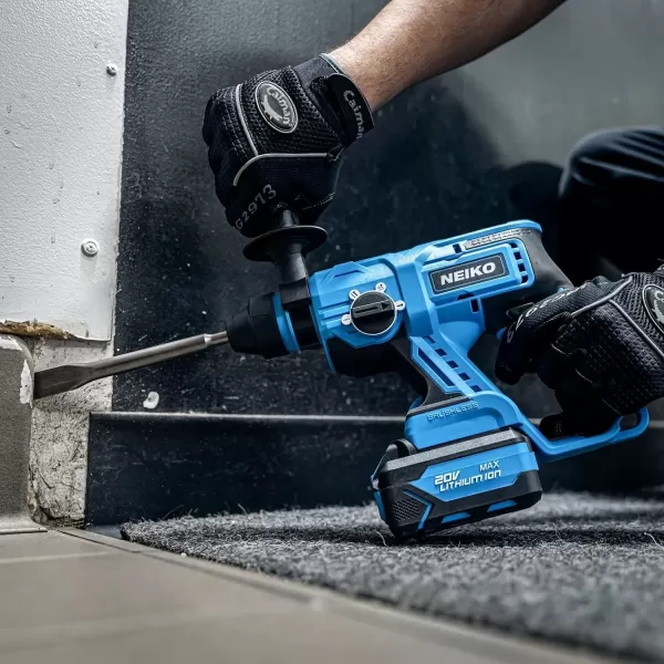 imageNEIKO 10881A Cordless Angle Grinder 4 12Inch Grinder with Variable Speed 20V 40A Liion Rechargeable Battery Powerful 8000 rpm Brushless Motor Grinders Power Tools Cordless Grinder ToolBrushless Hammer Drill