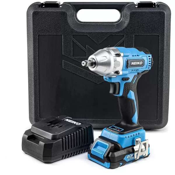 imageNEIKO 10881A Cordless Angle Grinder 4 12Inch Grinder with Variable Speed 20V 40A Liion Rechargeable Battery Powerful 8000 rpm Brushless Motor Grinders Power Tools Cordless Grinder Tool38 Brushless Impact Wrench