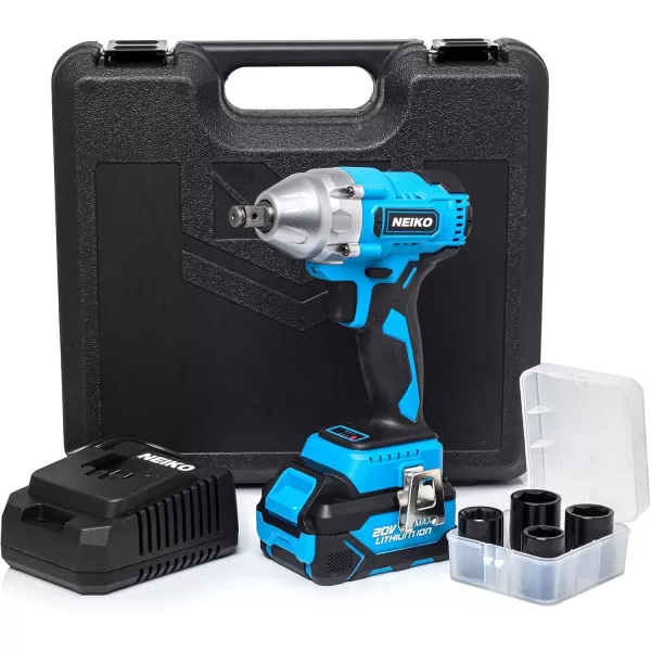 imageNEIKO 10881A Cordless Angle Grinder 4 12Inch Grinder with Variable Speed 20V 40A Liion Rechargeable Battery Powerful 8000 rpm Brushless Motor Grinders Power Tools Cordless Grinder Tool12 Brushless Impact Wrench