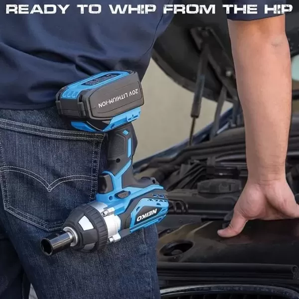 imageNEIKO 10881A Cordless Angle Grinder 4 12Inch Grinder with Variable Speed 20V 40A Liion Rechargeable Battery Powerful 8000 rpm Brushless Motor Grinders Power Tools Cordless Grinder Tool12 Impact Wrench