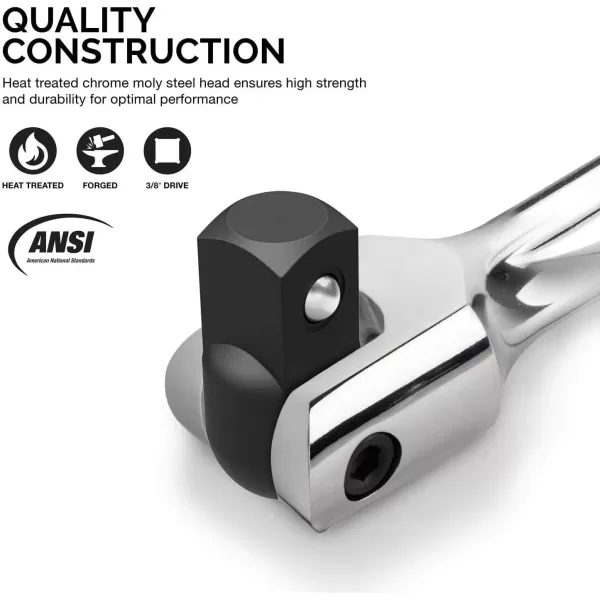 imageNeiko 00200A 12quot Drive Extension Breaker Bar  15quot Length  Rotating Flex Head  CRV Steel38 Drive