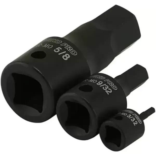 imageNeiko 01136B 12Inch Drive Allen Hex Impact Socket Set Metric 6 mm  19 mm CrMo 8PieceSAE