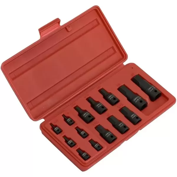 imageNeiko 01136B 12Inch Drive Allen Hex Impact Socket Set Metric 6 mm  19 mm CrMo 8PieceSAE