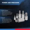 imageNEIKO 10074A Metric Hex Bit Socket Set  13Piece Set  S2 and CrV Steel  14Inch 38Inch and 12Inch Drive  2mm to 14mmAllen Hex Bit