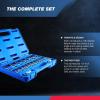 imageNEIKO 10074A Metric Hex Bit Socket Set  13Piece Set  S2 and CrV Steel  14Inch 38Inch and 12Inch Drive  2mm to 14mmAllen Hex Bit