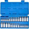 imageNEIKO 10074A Metric Hex Bit Socket Set  13Piece Set  S2 and CrV Steel  14Inch 38Inch and 12Inch Drive  2mm to 14mmAllen Hex Bit