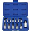 imageNEIKO 10074A Metric Hex Bit Socket Set  13Piece Set  S2 and CrV Steel  14Inch 38Inch and 12Inch Drive  2mm to 14mmAllen Hex Bit