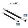 imageNEIKO 00295A 38quot Drive Locking Extension Bar Set 3 Piece 3quot 6quot 10quot Remove Sockets and Sparkplugs CrV SilverFlexible Extension