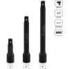imageNEIKO 00295A 38quot Drive Locking Extension Bar Set 3 Piece 3quot 6quot 10quot Remove Sockets and Sparkplugs CrV SilverImpact Extension
