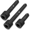 imageNEIKO 00295A 38quot Drive Locking Extension Bar Set 3 Piece 3quot 6quot 10quot Remove Sockets and Sparkplugs CrV SilverImpact Extension