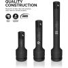 imageNEIKO 00295A 38quot Drive Locking Extension Bar Set 3 Piece 3quot 6quot 10quot Remove Sockets and Sparkplugs CrV SilverImpact Extension