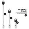 imageNEIKO 00295A 38quot Drive Locking Extension Bar Set 3 Piece 3quot 6quot 10quot Remove Sockets and Sparkplugs CrV SilverLocking Extension