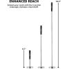 imageNEIKO 20736A 6 Piece Set Magnetic Tool ampamp Telescoping Mirror Set Adjustable Telescoping Magnetic Pickup Tool Flashlight 15lb Retriever Tool 360 Swivel Magnet Mirror Magnetic Tools for MechanicPick Up Tool
