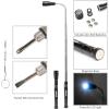 imageNEIKO 20736A 6 Piece Set Magnetic Tool ampamp Telescoping Mirror Set Adjustable Telescoping Magnetic Pickup Tool Flashlight 15lb Retriever Tool 360 Swivel Magnet Mirror Magnetic Tools for MechanicPick Up Tool