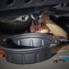 imageNEIKO 20762A Oil Drain Pan  Black Plastic Anti Splash  Motor Oil Drip Catcher Pan  2 Gallon 8L CapacityOil Drain Pan