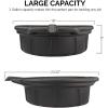 imageNEIKO 20762A Oil Drain Pan  Black Plastic Anti Splash  Motor Oil Drip Catcher Pan  2 Gallon 8L CapacityOil Drain Pan