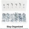 imageNEIKO 407 Rubber ORing Assortment Kit BunaN Gasket Sealing Rings and Replacement ORings 32 SAE Sizes 407Piece KitGrease Zerk