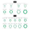 imageNEIKO 407 Rubber ORing Assortment Kit BunaN Gasket Sealing Rings and Replacement ORings 32 SAE Sizes 407Piece KitORing