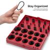 imageNEIKO 407 Rubber ORing Assortment Kit BunaN Gasket Sealing Rings and Replacement ORings 32 SAE Sizes 407Piece KitORing