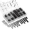 imageNEIKO 407 Rubber ORing Assortment Kit BunaN Gasket Sealing Rings and Replacement ORings 32 SAE Sizes 407Piece KitPin