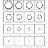 imageNEIKO 407 Rubber ORing Assortment Kit BunaN Gasket Sealing Rings and Replacement ORings 32 SAE Sizes 407Piece KitRetaining Ring