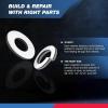 imageNEIKO 407 Rubber ORing Assortment Kit BunaN Gasket Sealing Rings and Replacement ORings 32 SAE Sizes 407Piece KitWasher