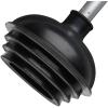 imageNEIKO 60168A Toilet Plunger Set 4 Piece Bonus Mini Sink ampamp Drain Plunger Toilet Bowl Brush ampamp Caddy Patented AllAngle Design Telescopic Aluminum Handle Bathroom Toilet Brush and Plunger SetPlunger