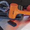imageNeiko 02846A 1 LB Dead Blow Hammer Neon Orange I Unibody Molded  Checkered Grip  Spark and Rebound Resistant2 Pound