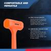 imageNeiko 02846A 1 LB Dead Blow Hammer Neon Orange I Unibody Molded  Checkered Grip  Spark and Rebound Resistant4 Pound