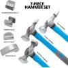 imageNeiko 20596B Auto Trim Panel Removal Tool Set with Soft Grip 5 PieceDrop Forged Hammer  Dolly Set