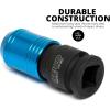 imageNeiko 30275A Impact Wrench Adapter for RatchetWrench Drivers 12InchDrive Female to 14Inch Hex Converter QuickChange Chuck CrMo SteelSquare DR to Bit Holder