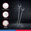 imageNeiko 53100A 4 Inch Heavy Duty Pegboard Hooks Kit 50 Pack 18quot Peg Hooks for 1 Spaced Pegboards Utility Hooks for Wall Organizing in Home or Garage6 Pegboard Hooks