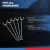 imageNeiko 53100A 4 Inch Heavy Duty Pegboard Hooks Kit 50 Pack 18quot Peg Hooks for 1 Spaced Pegboards Utility Hooks for Wall Organizing in Home or Garage6 Pegboard Hooks