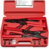 imageNEIKO 01970A EClip Remover ampamp Installer Tool Set  4 Piece  SAE  14quot to 38quotHeavy Duty Snap Ring Pliers