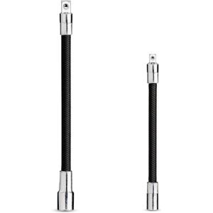imageNEIKO 00295A 38quot Drive Locking Extension Bar Set 3 Piece 3quot 6quot 10quot Remove Sockets and Sparkplugs CrV SilverFlexible Extension