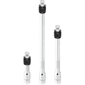 imageNEIKO 00295A 38quot Drive Locking Extension Bar Set 3 Piece 3quot 6quot 10quot Remove Sockets and Sparkplugs CrV SilverLocking Extension