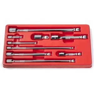 imageNEIKO 00295A 38quot Drive Locking Extension Bar Set 3 Piece 3quot 6quot 10quot Remove Sockets and Sparkplugs CrV SilverWobble Extension
