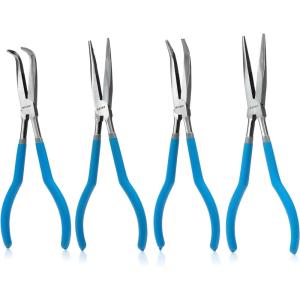 imageNEIKO 01970A EClip Remover ampamp Installer Tool Set  4 Piece  SAE  14quot to 38quotLong Nose Pliers