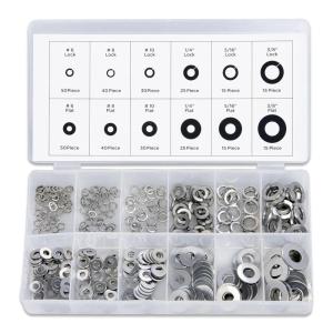 imageNEIKO 407 Rubber ORing Assortment Kit BunaN Gasket Sealing Rings and Replacement ORings 32 SAE Sizes 407Piece KitWasher