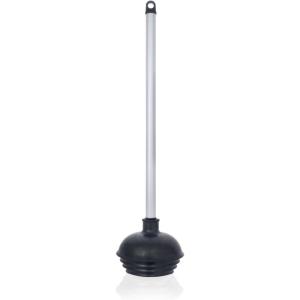 imageNEIKO 60168A Toilet Plunger Set 4 Piece Bonus Mini Sink ampamp Drain Plunger Toilet Bowl Brush ampamp Caddy Patented AllAngle Design Telescopic Aluminum Handle Bathroom Toilet Brush and Plunger SetPlunger