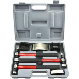 imageNeiko 20596B Auto Trim Panel Removal Tool Set with Soft Grip 5 PieceCast Hammer  Dolly Set