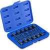 imageNEIKO 01149A Torx Head Drill Bit Set 11Piece Sizes TT6 to TT40  Tamperproof Magnetic Torx Bits  3 Quick Release Shanks  Premium S2 Steel  Compatible with Power Drills and Impact DriversNut Driver Bit