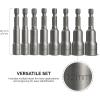 imageNEIKO 01149A Torx Head Drill Bit Set 11Piece Sizes TT6 to TT40  Tamperproof Magnetic Torx Bits  3 Quick Release Shanks  Premium S2 Steel  Compatible with Power Drills and Impact DriversNut Driver Bit
