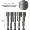 imageNEIKO 01149A Torx Head Drill Bit Set 11Piece Sizes TT6 to TT40  Tamperproof Magnetic Torx Bits  3 Quick Release Shanks  Premium S2 Steel  Compatible with Power Drills and Impact DriversNut Driver Bit