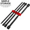 imageNEIKO 01149A Torx Head Drill Bit Set 11Piece Sizes TT6 to TT40  Tamperproof Magnetic Torx Bits  3 Quick Release Shanks  Premium S2 Steel  Compatible with Power Drills and Impact DriversNut Driver Bit